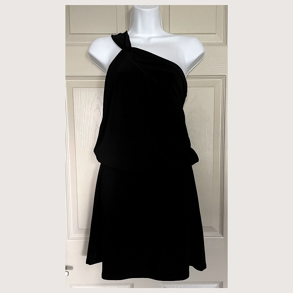 WHBM One Shoulder Halter Dress Size 0